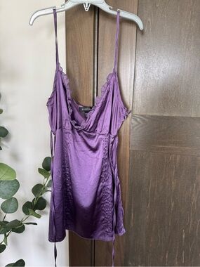 bebe Purple Silk Cami